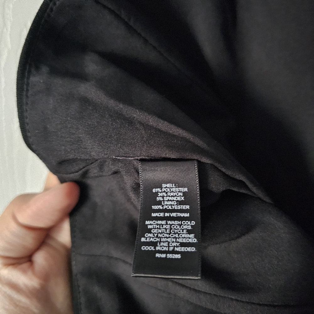 HP🎉 Express Black Pleated Pencil Skirt - Size 8 - Picture 12 of 12